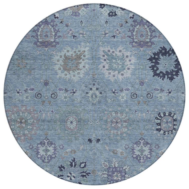 Machine Washable Indoor/Outdoor Mattis ACN2289 Damask Rug