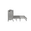 Grand lit escamotable avec port USB et tablettes amovibles de chaque côté, lit escamotable en pin massif pour bureau à domicile, chambre d'amis, gris-1606815713