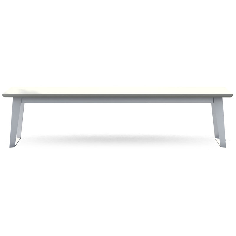 Amsterdam Steel/Concrete Garden Bench, Performance Stone
