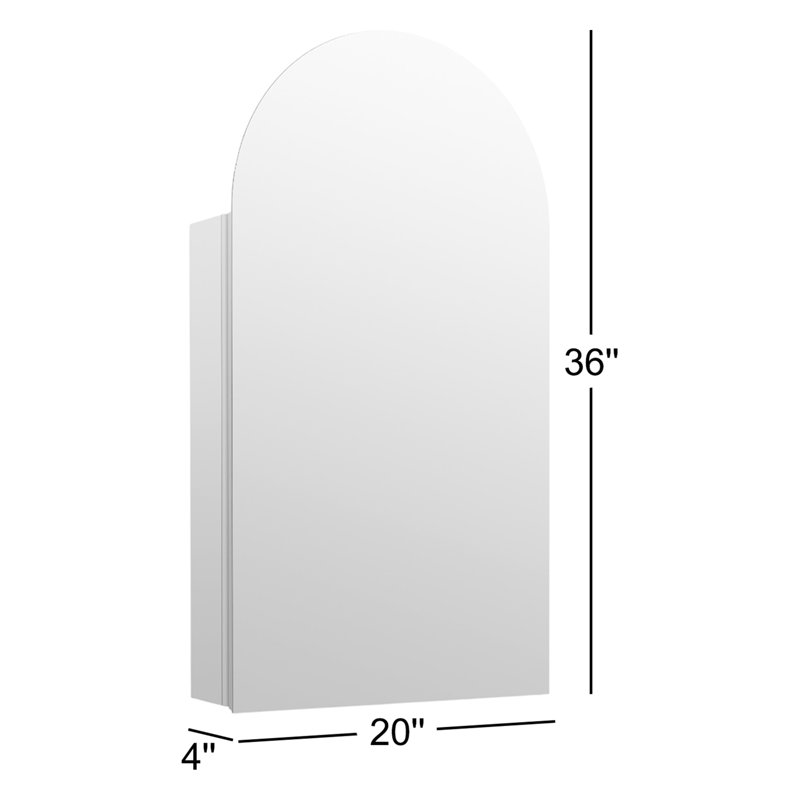 Embark Premium Xl 20 In. X 36 In. Arch Medicine Cabinet