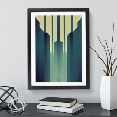 City Architecture Deco No.4 Skyscraper - Single Picture Frame Print