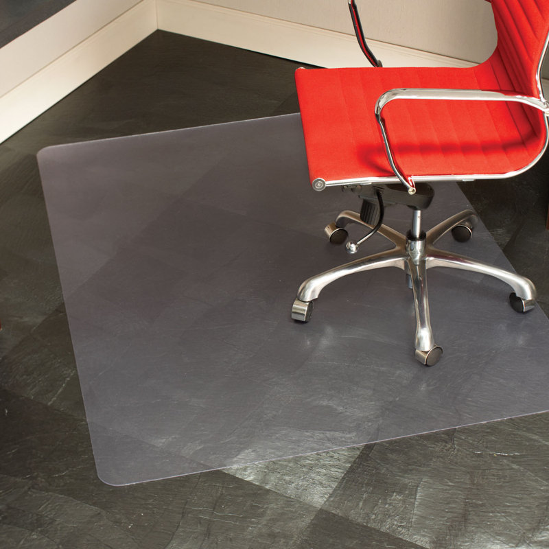 Tapis de chaise droite à plancher rigide everlife, l 36 po x P 48 po
