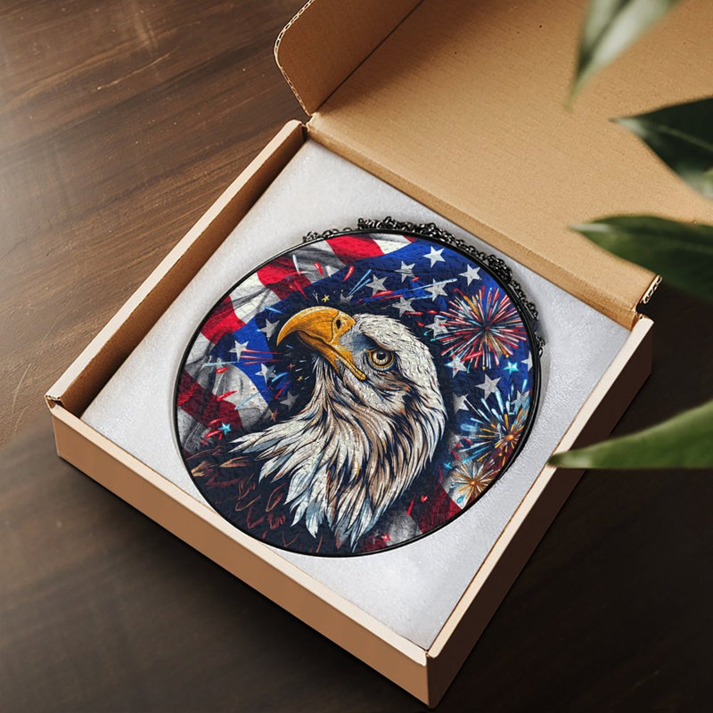 Panneaux de vitrail Eagle, 11.8x11.8in(30x30cm)