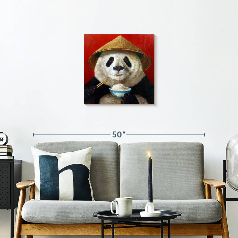 Crowle Panda Feast, 20" H x 20" W