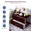 Table de chevet en bois avec 2 tiroirs Ebern Designs
