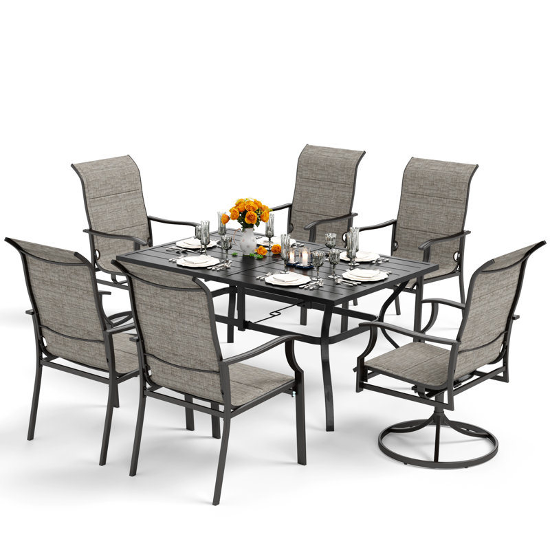 Leonard 6 - Person Patio Dining Set with