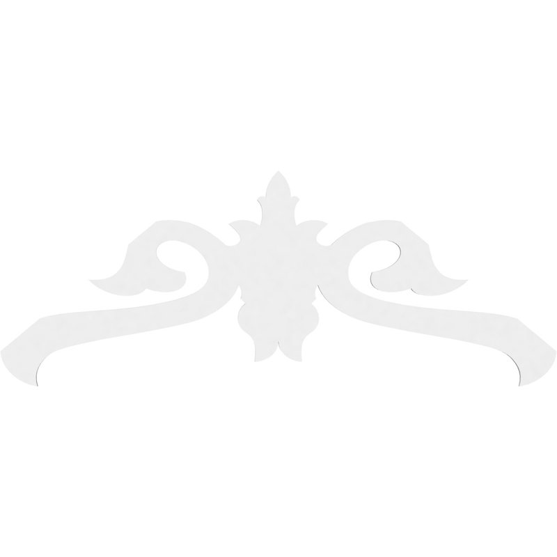 Florence Architectural Grade PVC Gable, 30" H x 72" W x 1" D, 10/12