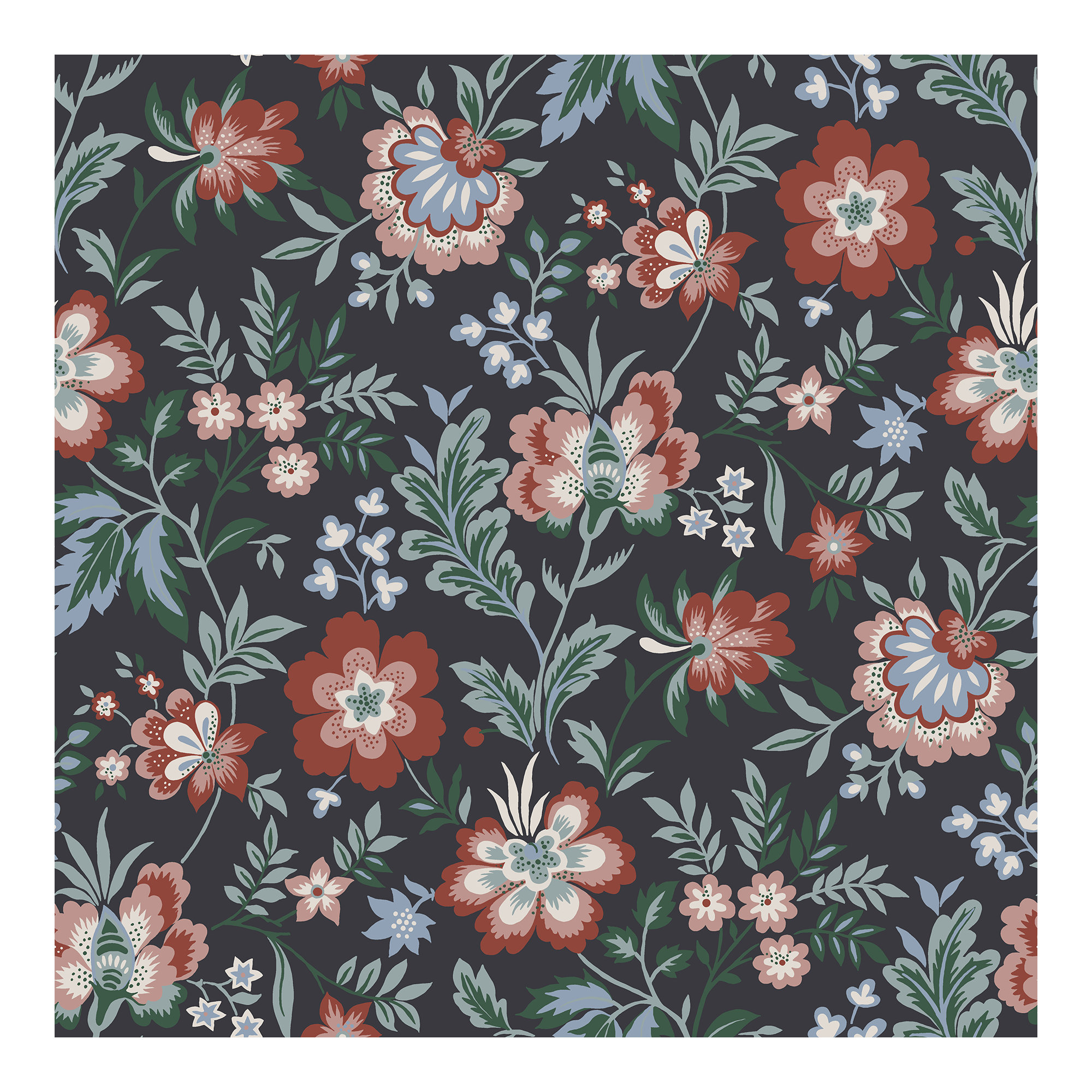 Ainslee Floral Wallpaper, Multicolor