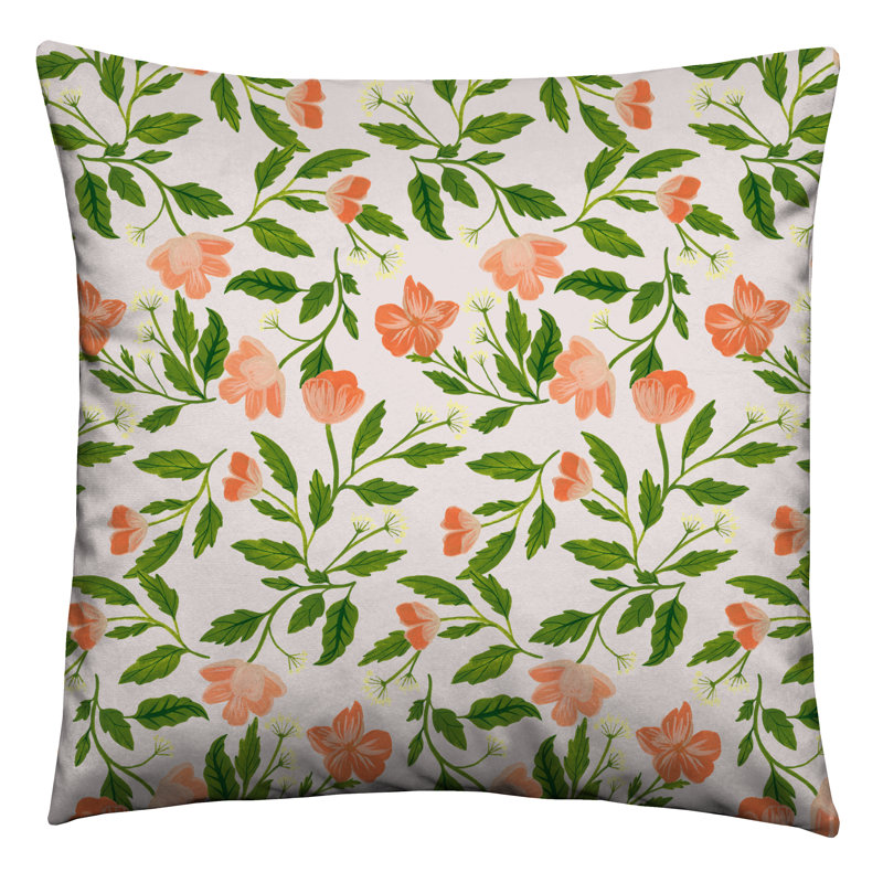 Adhemar Floral Square Cushion