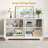 55.9" Sideboard Cabinet With 4 Doors-404020755