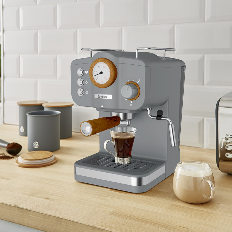 Swan Nordic 20-Bar Espresso Machine, Gray
