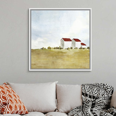 Reproduction d’art sur toile « Red Farm House II » par Isabelle Z