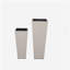Ensemble de 2 pots d'extérieur en osier PE, beige