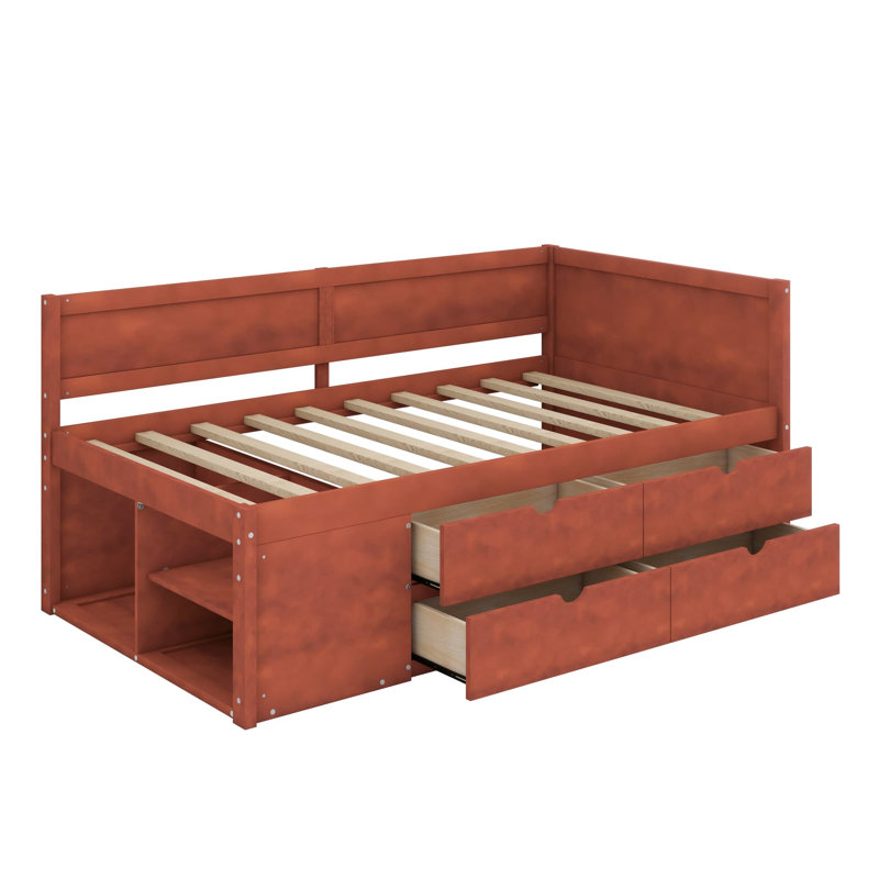 Lit de jour Kinsman, Lit simple, Noyer