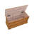 40" Traditional Cedar Wood Hope Chest with Locking Lid & Scalloped Base, Storage Trunk Bench for Blankets & Linens