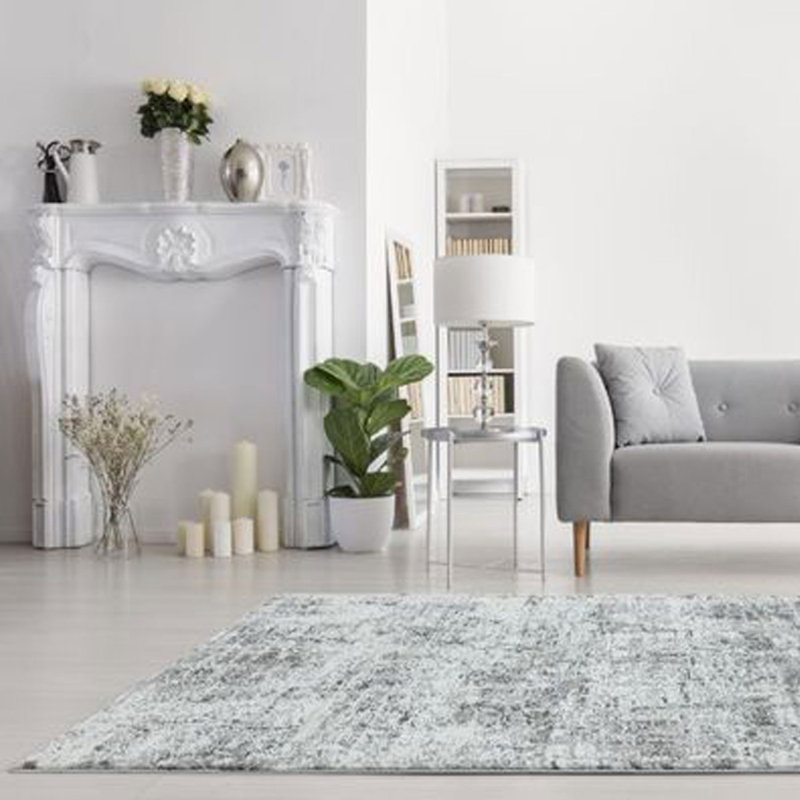 Abstract Modern Easy To Clean Abstract Rug For Dining Room Bedroom And Living Room, Chenille/Cotton, Rectangle 120 x 170cm