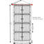 Armoire de rangement 4 niveaux à 4 niveaux avec 8 portes, idéale pour maximiser l'espace et organiser l'essentiel dans n'importe quelle pièce-759030202