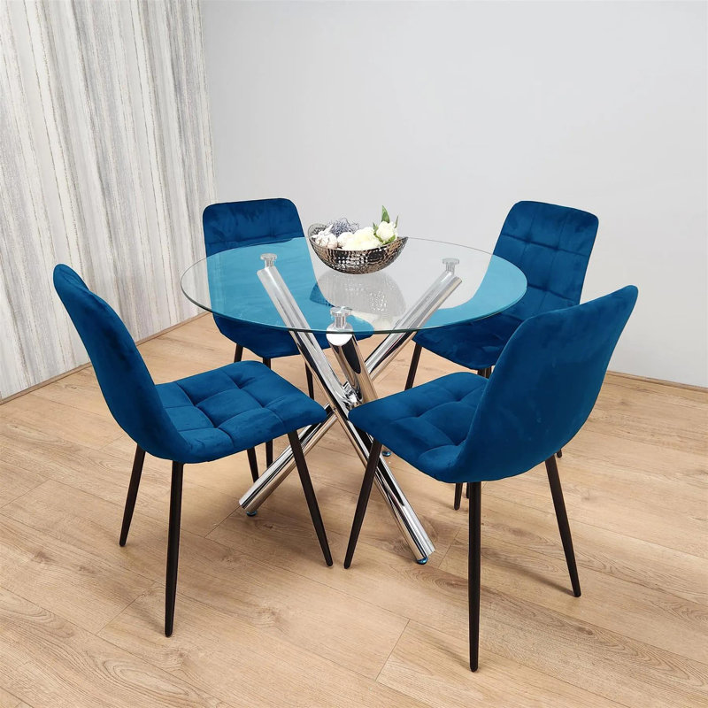 4 - Person Dining Set, Blue
