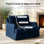 Chaise Parsons surdimensionnée de style ferme Dignazio, 45,5 po de largeur, avec housse amovible et accoudoirs uniques-649366604