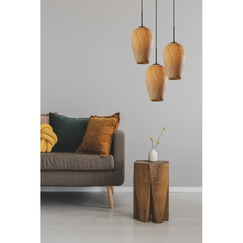 Luminaire suspendu de style lanterne à 1 lumière Raima