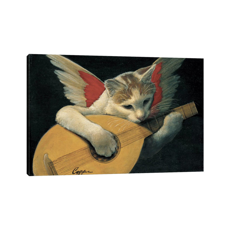 Heavenly Music - Reproduction d'art sur toile tendue, H 8 po x l 12 po x P 0,75 po