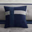 Édredon grand 7 pièces en bleu - Faux suède Édredon lavable à la machine, taies décoratives, coussins, jupe de lit inclus Détails de couture inclus-131375986-131375988