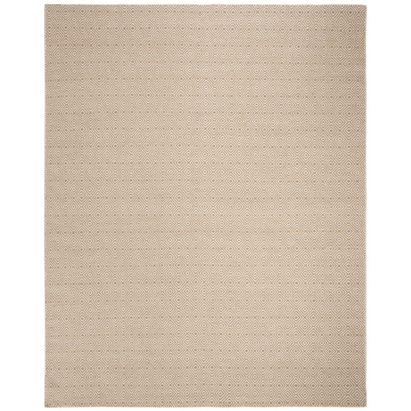 Tapis en laine / coton à tissage plat Bursaite, Rectangle 8 pi x 10 pi