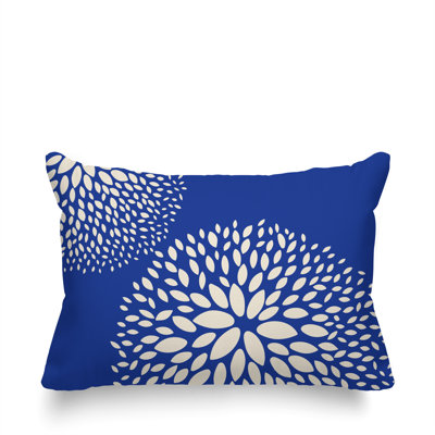 Coussin décoratif intérieur / extérieur en polyester filé floral Bavière