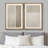 Geometric Line Minimalist Black And Gray Rectangle And Line Abstract Shapes Modern Chic On Canvas 2 Pieces Print-92285255-92285256