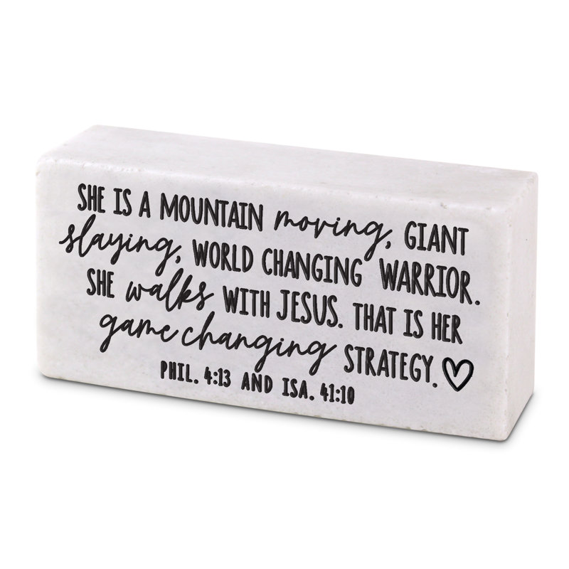 Chagford Scripture Block She Moves Mountains