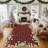 Christmas Area Rug Machine Washable Holiday Rug with Rubber Backing Non-Slip Low Pile Xmas Decorative Carpet, Stain-Resistant Merry Christmas Foldable Floor Covering