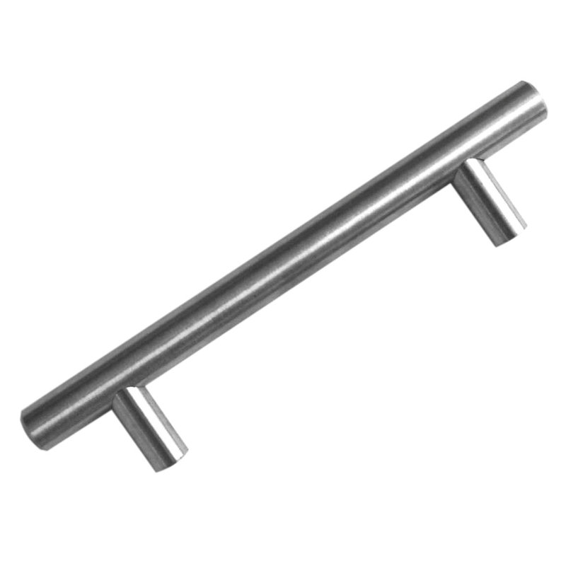 Poignée barre 5 po d'un centre à l'autre, Nickel brossé, 4"