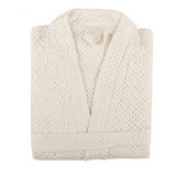 100% Cotton Waffle Gender Neutral Mid-Calf Bathrobe with Pockets