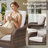 Gustave 5-Piece Outdoor Wicker Patio Furniture Set, All-Weather Conversation Set With Olefin Cushions-438662081