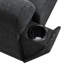 Chenille 6 places en forme de U, avec rangement amovible pour accoudoirs, porte-gobelets et ports pour le confort, canapé de 128 po x 67 po, décoration cachée-133044641