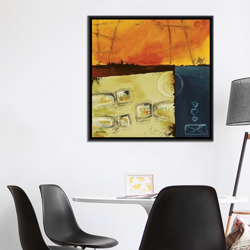 «Unity III», reproduction sur toile, H 18 po x l 18 po x P 1,5 po, Toile avec cadre noir, Pas de tapis