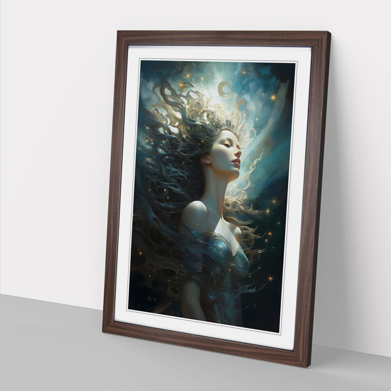 Galaxy Classicism Art - Framed Print, Walnut Framed, 34cm H x 25cm W