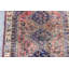 Tapis unique en laine noué à la main de style brun des années 1940 de 3 pi 10 po x 5 pi brun / bleu / beige
