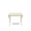 L'ensemble de salle à manger 3 pièces contient une table de salle à manger rectangulaire avec Dropleaf et 2 chaises rembourrées en tissu crème, lin blanc-109975288-106903518-106903517
