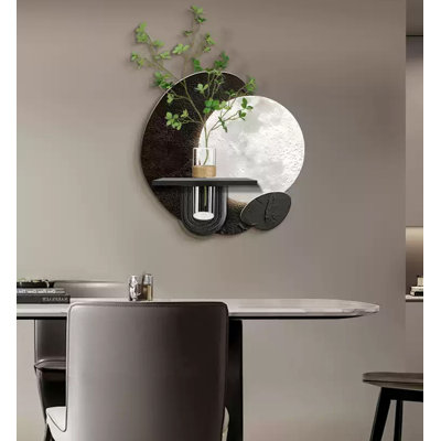 Modern Minimalist Hydroponic Green Plants Sandstone Wall Decoration