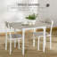 Table de salle à manger pliable Latitude Run® pour 2 personnes, table de cuisine à abattants avec 2 chaises pour appartements, studios, naturel-851316046