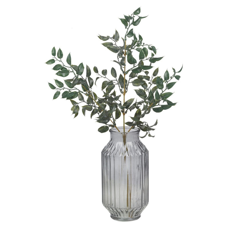 Iva Glass Table Vase, Grey