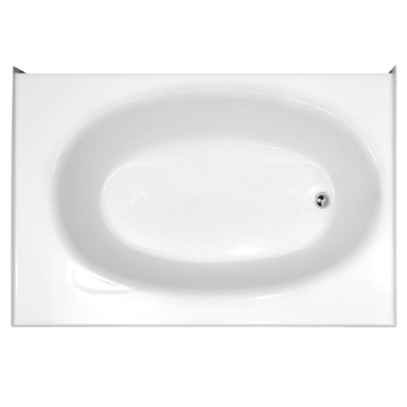 Kona 60'' L Soaking Bathtub, Bone, Left