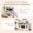 Sangam Unfinished TV Stand for TVs up to 65" with Fireplace Included