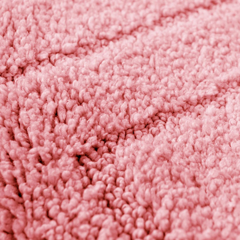 Josie 2 Piece Bath Mat and Pedestal Mat Set, Blush
