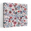 Doves And Folk Flowers Delicate Elegant Peaceful Bird Nature Flower Wall Art Print 1 Piece Wrapped Canvas Wall Art-1271764632