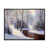 Toile avec cadre flottant noir