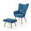 Hraztan Upholstered Accent Chair with Footstool-1574383477