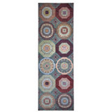 Hand Knotted Wool Area Rug in Green