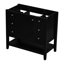 Base de meuble-lavabo moderne 36 po noir - 1 et 3 tiroirs Modern